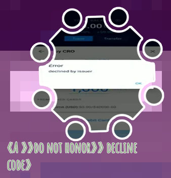 Cryptocom debit card declined by issuer